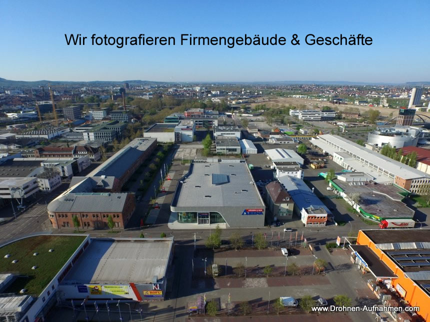 Luftaufnahmen und Luftvideos in Darmstadt für Firmenkunden